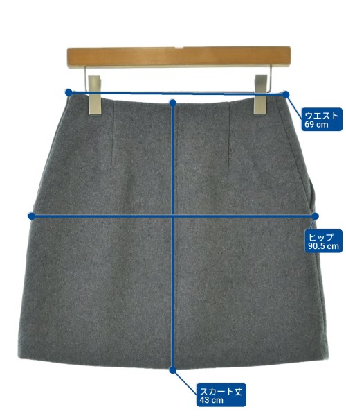Spick and Span（スピックアンドスパン）ひざ丈スカート グレー サイズ:38(M位) レディース/2200692555026