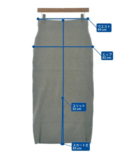 Spick and Span（スピックアンドスパン）ロング・マキシ丈スカート グレー サイズ:38(M位) レディース/2200685790076