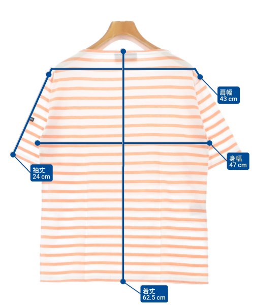 SAINT JAMES（セントジェームス）Tシャツ・カットソー 白 サイズ:SM レディース/2200609215098
