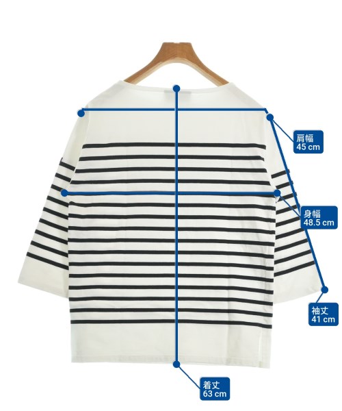 SAINT JAMES（セントジェームス）Tシャツ・カットソー 白 サイズ:M メンズ/2200619189051