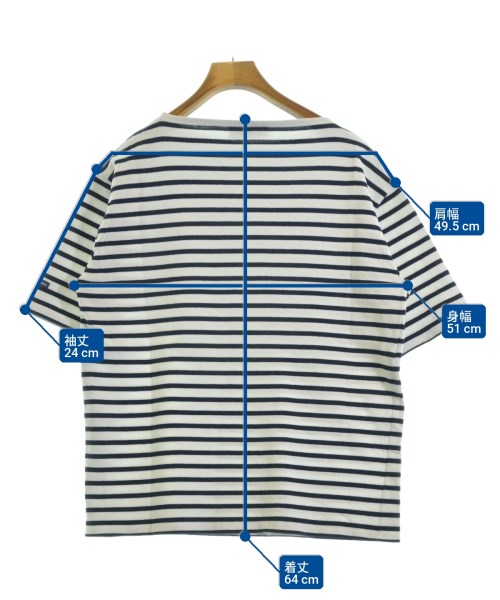 SAINT JAMES（セントジェームス）Tシャツ・カットソー 白 サイズ:5-46(ML位) メンズ/2200695271015