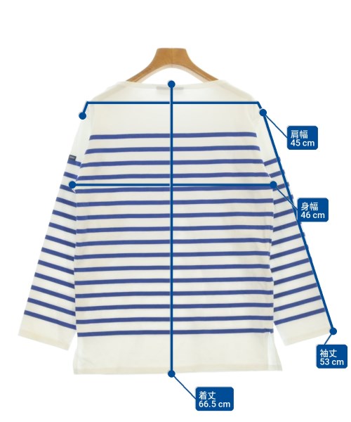 SAINT JAMES（セントジェームス）Tシャツ・カットソー 白 サイズ:3-42(SM位) レディース/2200702969027