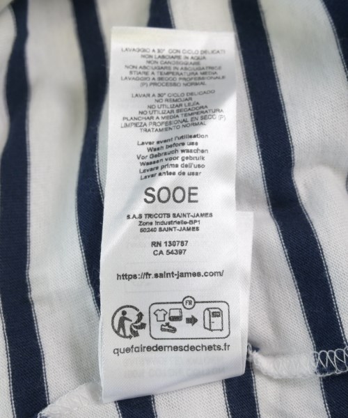 SAINT JAMES（セントジェームス）Tシャツ・カットソー 白 サイズ:L レディース/2200723006091