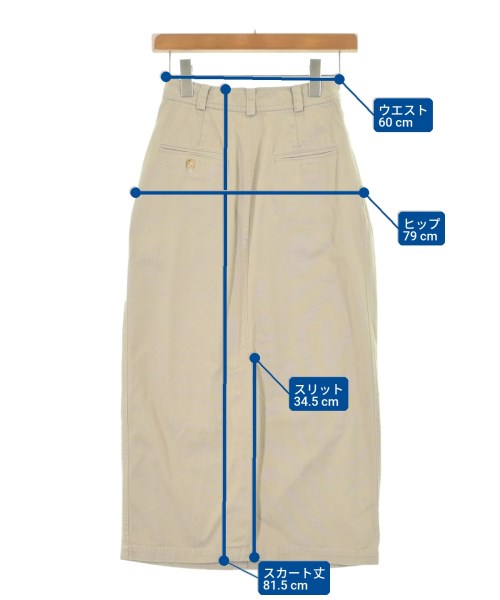 Ralph Lauren（ラルフローレン）ロング・マキシ丈スカート ベージュ サイズ:7(S位) レディース/2200634705076