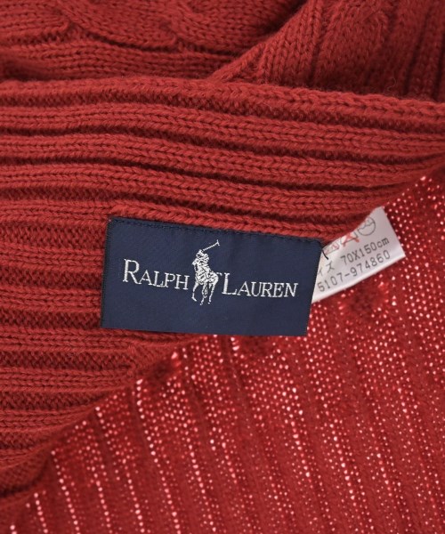 Polo Ralph Lauren（ポロラルフローレン）ストール 赤 サイズ:- レディース/2200610103551