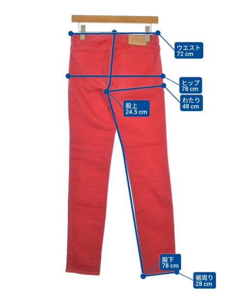 Ralph Lauren（ラルフローレン）デニムパンツ 赤 サイズ:26(M位) レディース/2200695209049