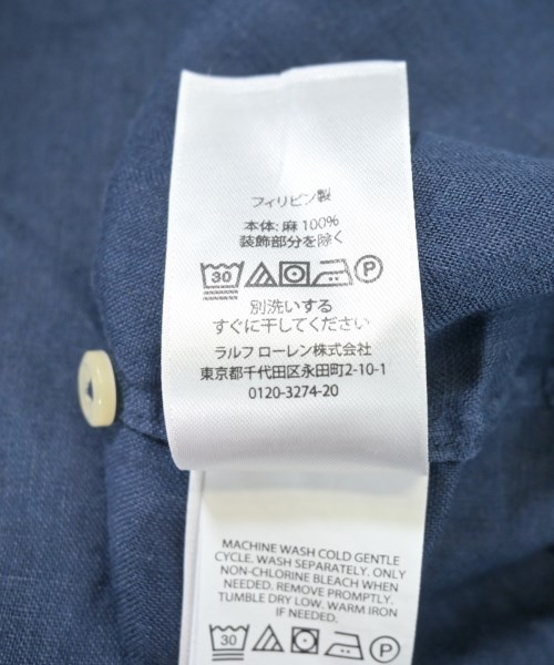 Ralph Lauren（ラルフローレン）カジュアルシャツ 紺 サイズ:S メンズ/2200697676108