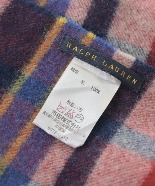 Ralph Lauren（ラルフローレン）マフラー 赤 サイズ:- レディース/2200648348108
