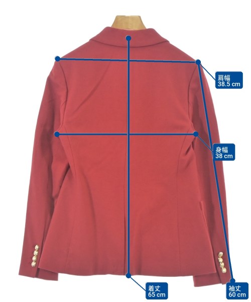 LAUREN Ralph Lauren（ローレンラルフローレン）テーラードジャケット 赤 サイズ:XS レディース/2200715352090