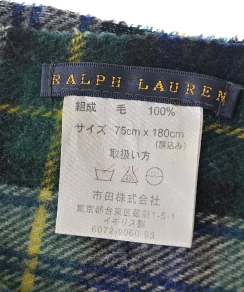 Ralph Lauren（ラルフローレン）ストール 緑 サイズ:- レディース/2200704470156