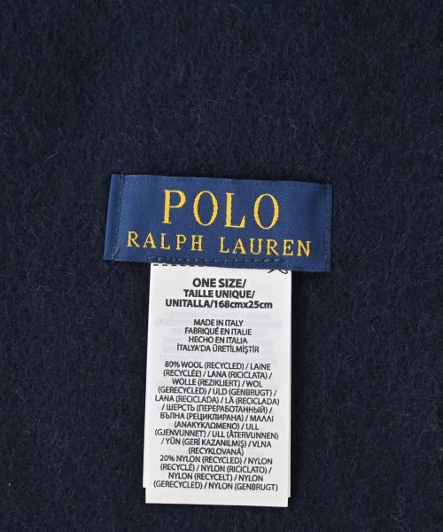 Polo Ralph Lauren（ポロラルフローレン）マフラー 紺 サイズ:- メンズ/2200663369157