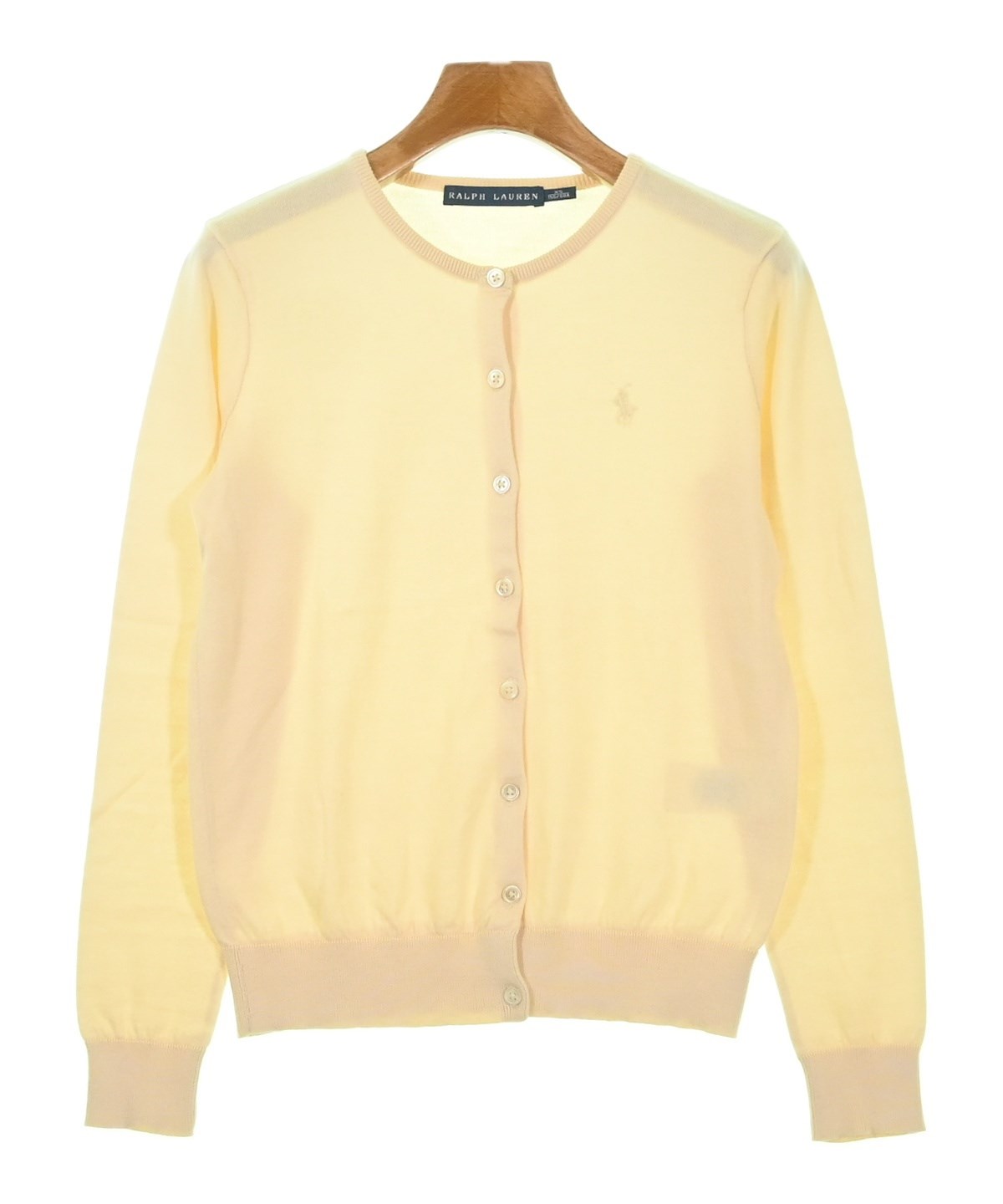 Ralph Lauren（ラルフローレン）カーディガン 黄 サイズ:XS レディース