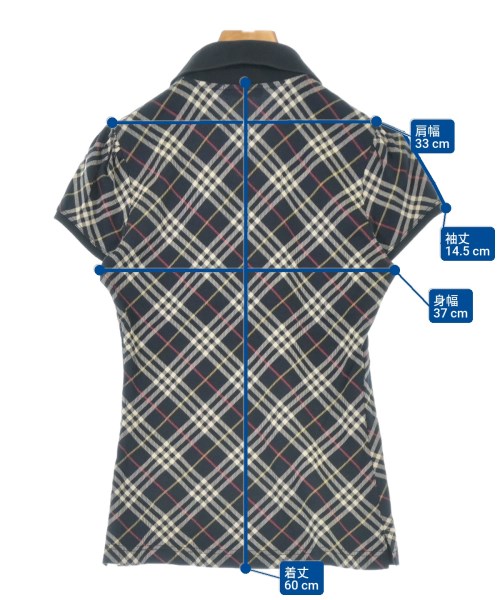 BURBERRY BLUE LABEL（バーバリーブルーレーベル）ポロシャツ 黒 サイズ:38(M位) レディース/2200610706134