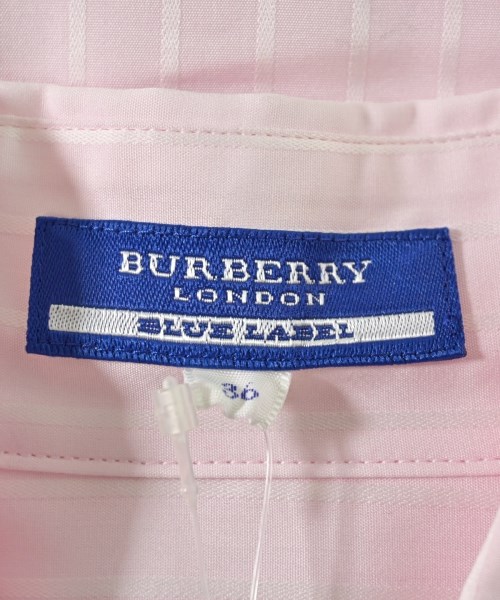 BURBERRY BLUE LABEL（バーバリーブルーレーベル）カジュアルシャツ ピンク サイズ:36(S位) レディース/2200701528126