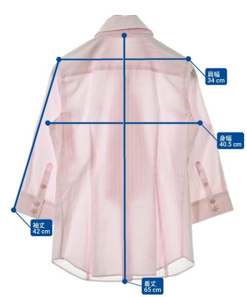 BURBERRY BLUE LABEL（バーバリーブルーレーベル）カジュアルシャツ ピンク サイズ:36(S位) レディース/2200701528126