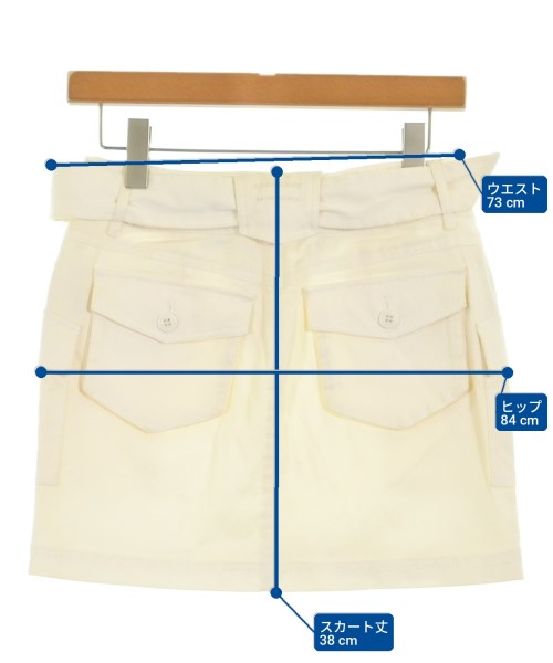 BURBERRY BLUE LABEL（バーバリーブルーレーベル）ミニスカート 白 サイズ:38(M位) レディース/2200712141048