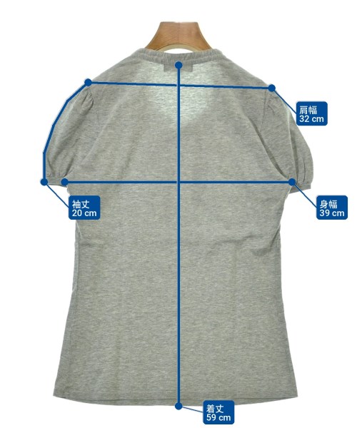 BURBERRY BLUE LABEL（バーバリーブルーレーベル）Tシャツ・カットソー グレー サイズ:38(M位) レディース/2200704279094