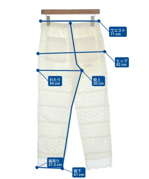 BEAMS BOY（ビームスボーイ）スラックス 白 サイズ:-(L位) レディース/2200630707135