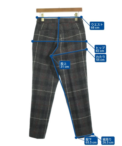 BEAMS BOY（ビームスボーイ）スラックス グレー サイズ:0(XS位) レディース/2200633144104