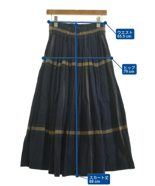 BEAMS BOY（ビームスボーイ）ロング・マキシ丈スカート 紺 サイズ:-(S位) レディース/2200629790018