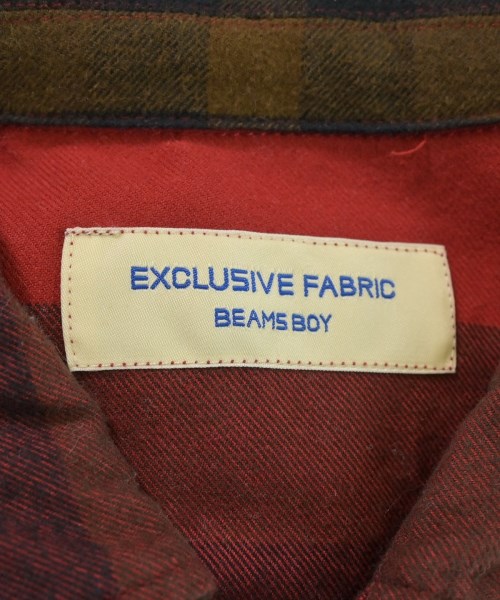 BEAMS BOY（ビームスボーイ）シャツワンピース 赤 サイズ:F レディース/2200612982086