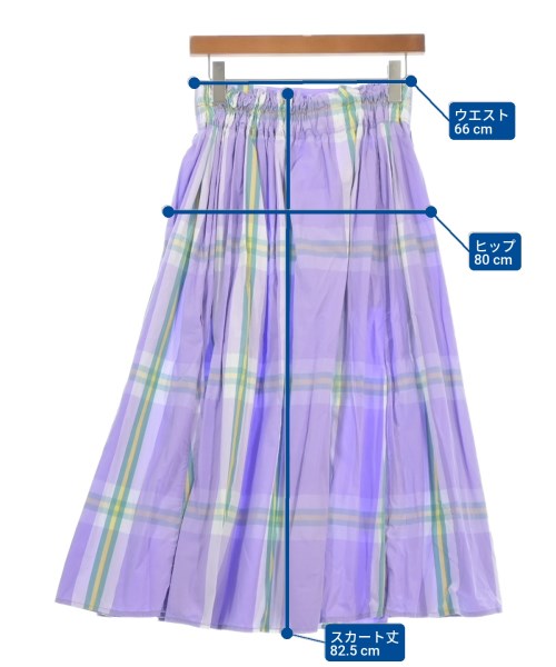 BEAMS BOY（ビームスボーイ）ロング・マキシ丈スカート 紫 サイズ:-(M位) レディース/2200615325071