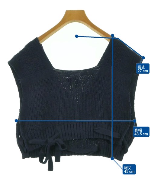BEAMS BOY（ビームスボーイ）ベスト 紺 サイズ:F レディース/2200626151058