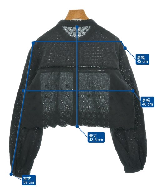 BEAMS BOY（ビームスボーイ）ブラウス 黒 サイズ:F レディース/2200626151065