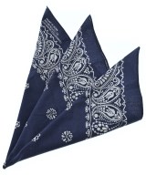 BEAMS BOY（ビームスボーイ）バンダナ・スカーフ 紺 サイズ:- レディース/2200674014060