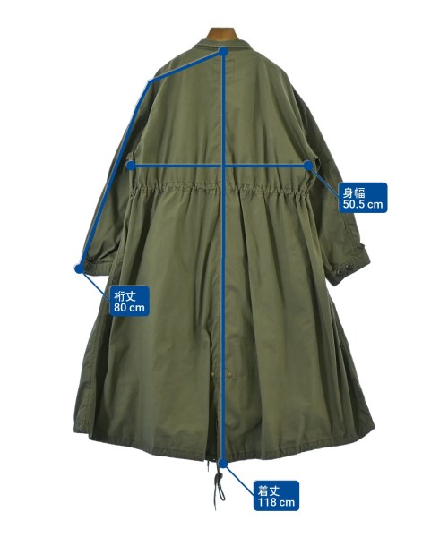 BEAMS BOY（ビームスボーイ）モッズコート カーキ サイズ:F レディース/2200675156011