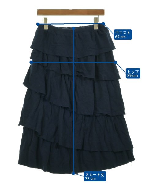 BEAMS BOY（ビームスボーイ）ロング・マキシ丈スカート 紺 サイズ:-(M位) レディース/2200650825079