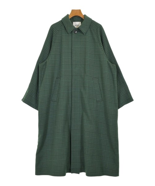 BEAMS BOY（ビームスボーイ）ステンカラーコート 緑 サイズ:F レディース/2200711252646