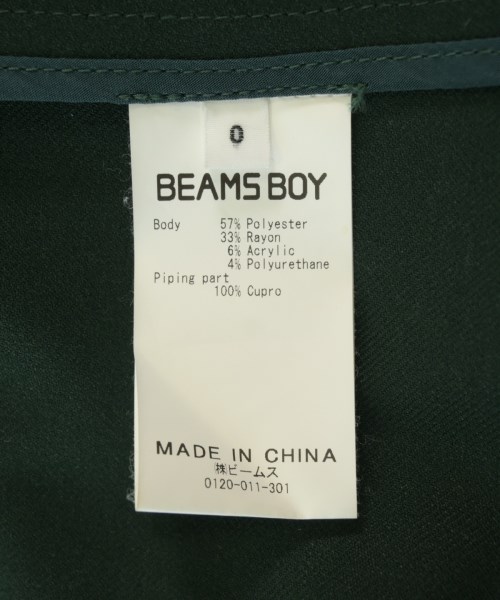 BEAMS BOY（ビームスボーイ）カジュアルジャケット 緑 サイズ:0(XS位) レディース/2200714901015