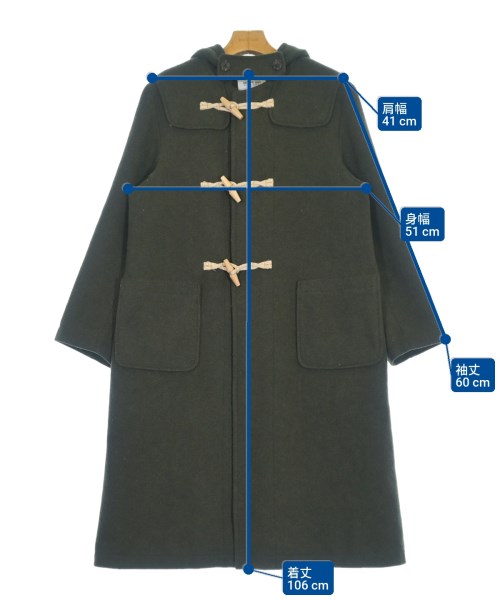BEAMS BOY（ビームスボーイ）ダッフルコート カーキ サイズ:F レディース/2200635044013