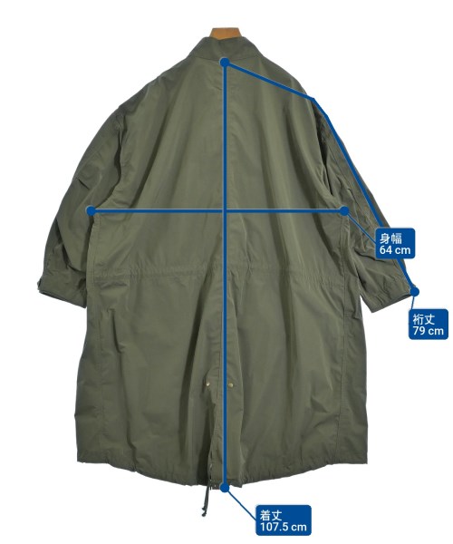 BEAMS BOY（ビームスボーイ）モッズコート カーキ サイズ:F レディース/2200648145066