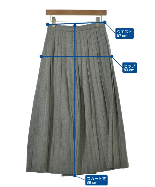 BEAMS BOY（ビームスボーイ）ロング・マキシ丈スカート グレー サイズ:-(M位) レディース/2200641221040