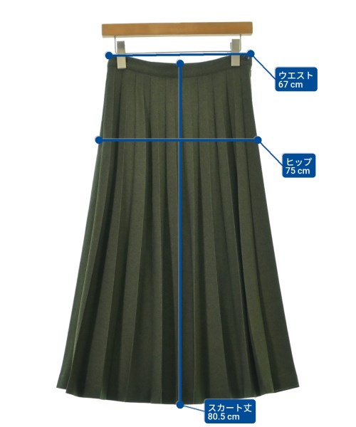 BEAMS BOY（ビームスボーイ）ロング・マキシ丈スカート カーキ サイズ:-(M位) レディース/2200663702022