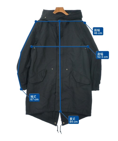 AMERICAN RAG CIE（アメリカンラグシー）モッズコート 黒 サイズ:3(L位) メンズ/2200618752102