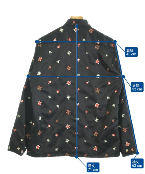 AMERICAN RAG CIE（アメリカンラグシー）カジュアルシャツ 黒 サイズ:2(M位) メンズ/2200671044053