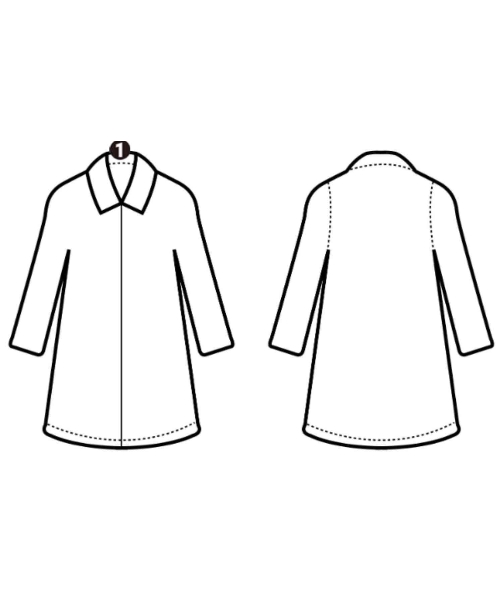 Le minor（ルミノア）ステンカラーコート 紺 サイズ:40(L位) メンズ/2200631360025