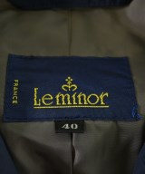 Le minor（ルミノア）ステンカラーコート 紺 サイズ:40(L位) メンズ/2200631360025