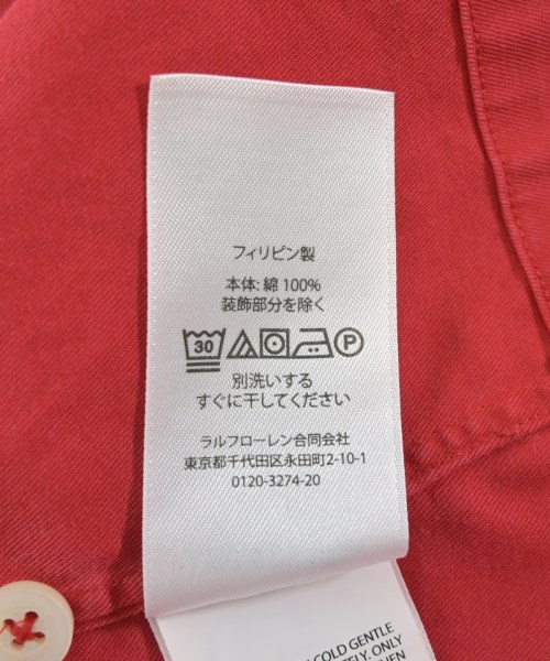 Polo Ralph Lauren（ポロラルフローレン）カジュアルシャツ 赤 サイズ:L メンズ/2200711047020