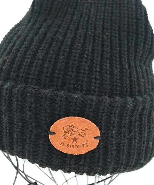IL BISONTE（イルビゾンテ）ニットキャップ・ビーニー 黒 サイズ:- メンズ/2200667814141