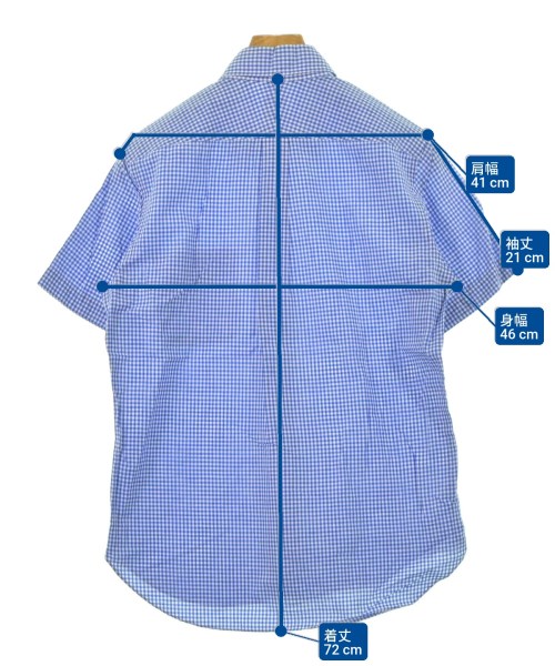 BEAMS F（ビームスエフ）カジュアルシャツ 青 サイズ:S メンズ/2200556922032