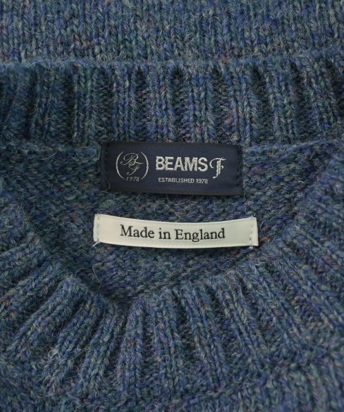 BEAMS F（ビームスエフ）ニット・セーター 青 サイズ:S メンズ/2200635804013
