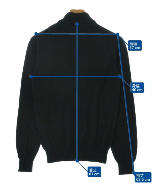 BEAMS F（ビームスエフ）ニット・セーター 黒 サイズ:48(L位) メンズ/2200638551075