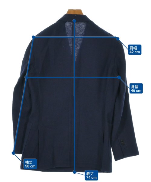 BEAMS F（ビームスエフ）テーラードジャケット 紺 サイズ:46(M位) メンズ/2200628244031