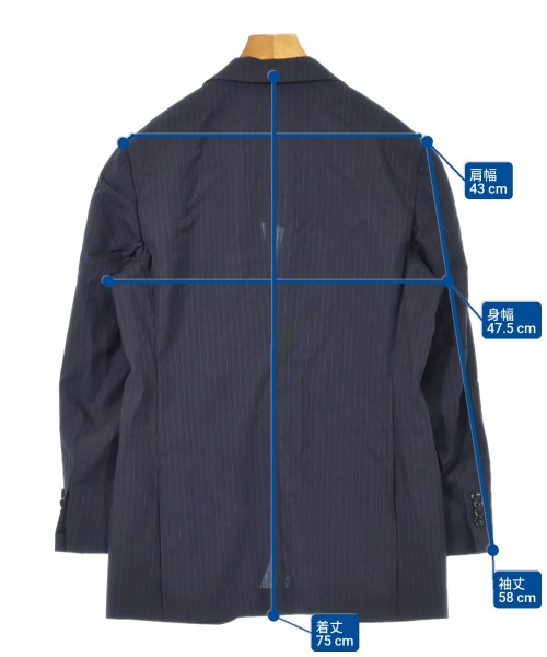 BEAMS F（ビームスエフ）テーラードジャケット 紺 サイズ:46(M位) メンズ/2200621443028