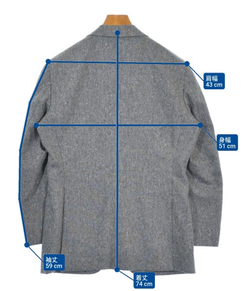 BEAMS F（ビームスエフ）テーラードジャケット 紺 サイズ:48(L位) メンズ/2200623365014