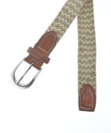 BEAMS F（ビームスエフ）ベルト ベージュ サイズ:- メンズ/2200624791133